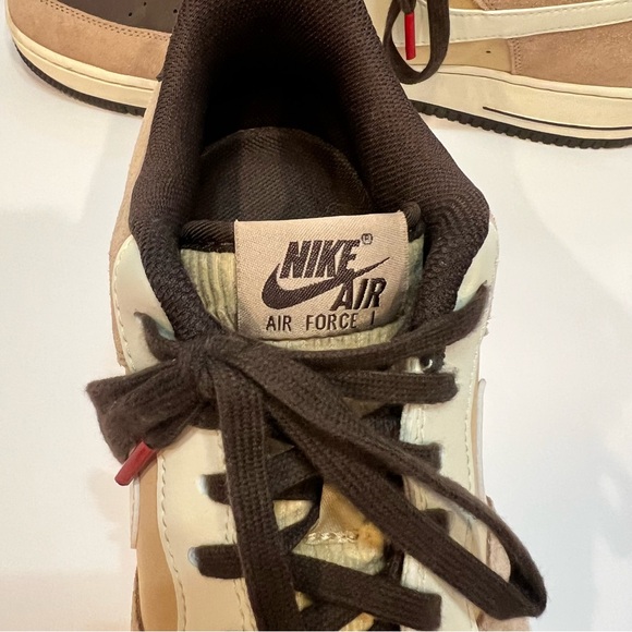 Nike Air Force 1 Low LV8 EMB Hemp Baroque Brown Coconut Milk  Size 15 - Picture 8 of 10